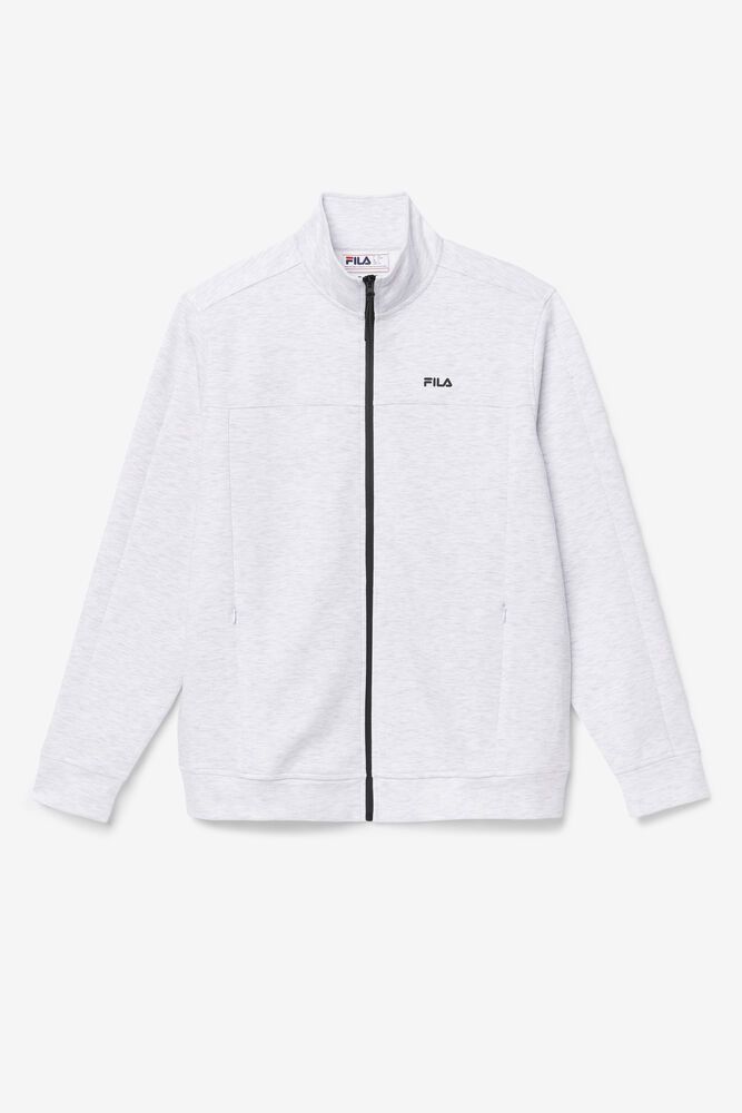 Fila Jacket Mens White - Gonal Zip - Philippines 4597801-PH